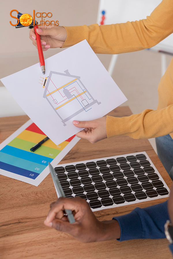 Solar installation work and renewable energy equipment